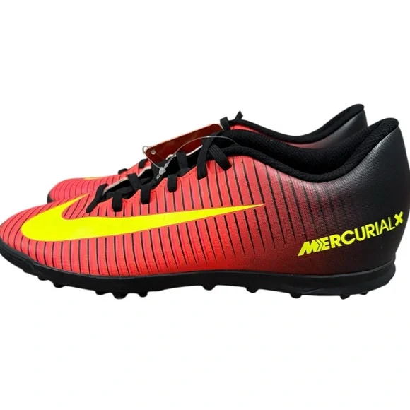 Nike Men’s Mercurial Vortex III Red Black Football Shoes. Brand New with Tags!